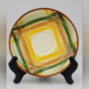 Vintage Vernonware Homespun 6.25" Saucer Replacement USA